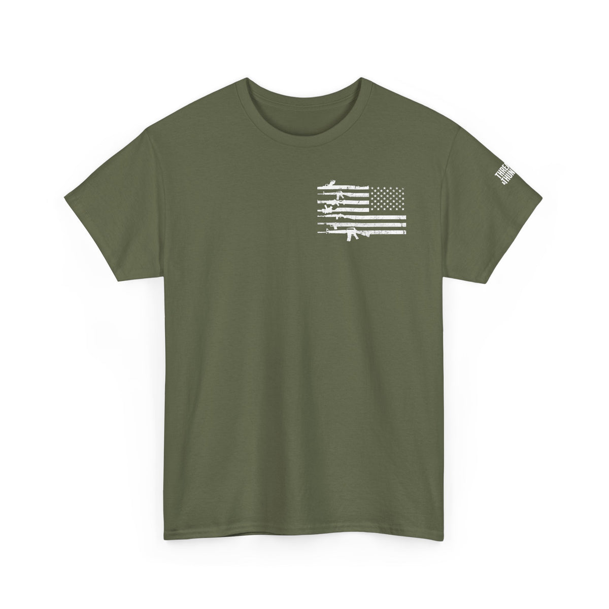 Second Amendment T-Shirt — Constitution Quote Flag Tee