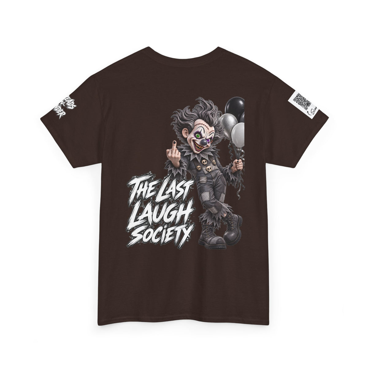 The Last Laugh Society Tee #119 — Carnival Clown Horror Graphic T-Shirt