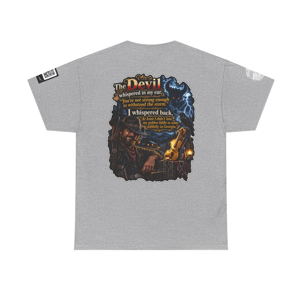 The Devil Whispered About the Storm — Georgia Hillbilly Back Graphic Tee