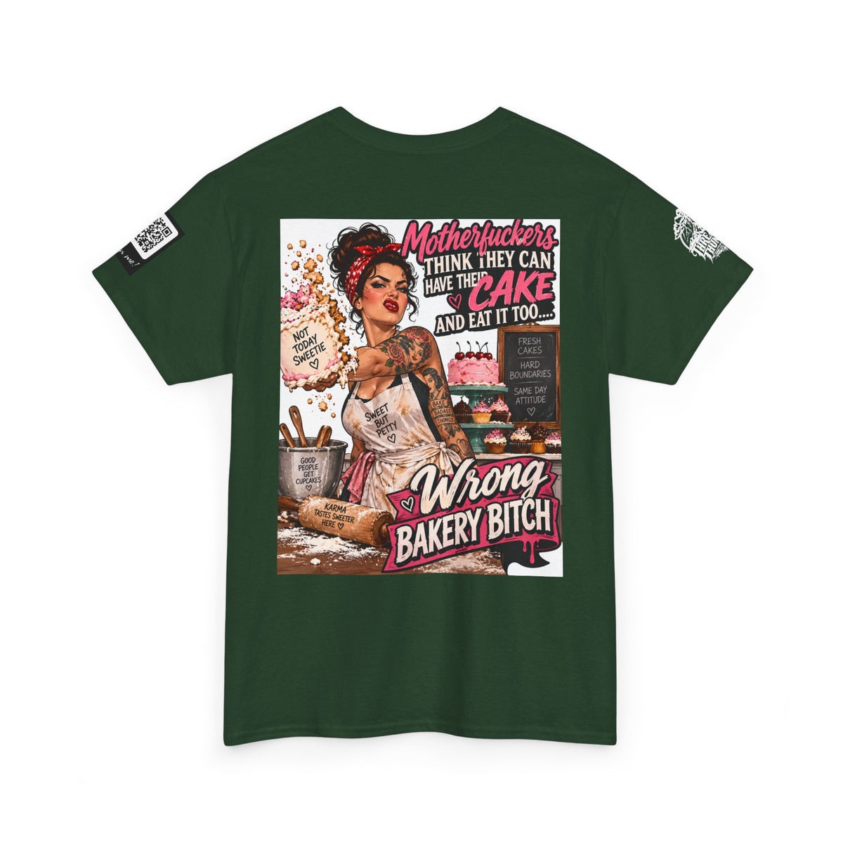 Wrong Bakery Bitch — Tattooed Baker Back Graphic Tee