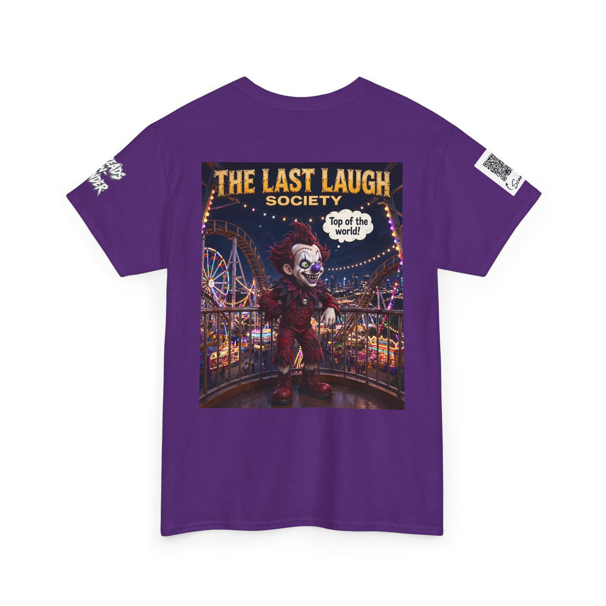 The Last Laugh Society Tee #111 — Carnival Clown Horror Graphic T-Shirt