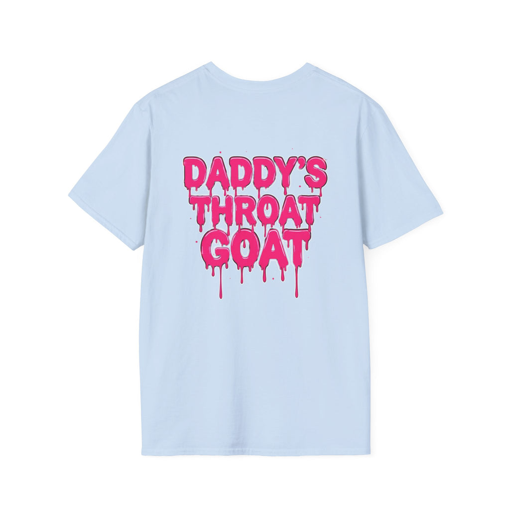 Graphic Tee — "Daddy's Throat" Drip Lettering Shirt