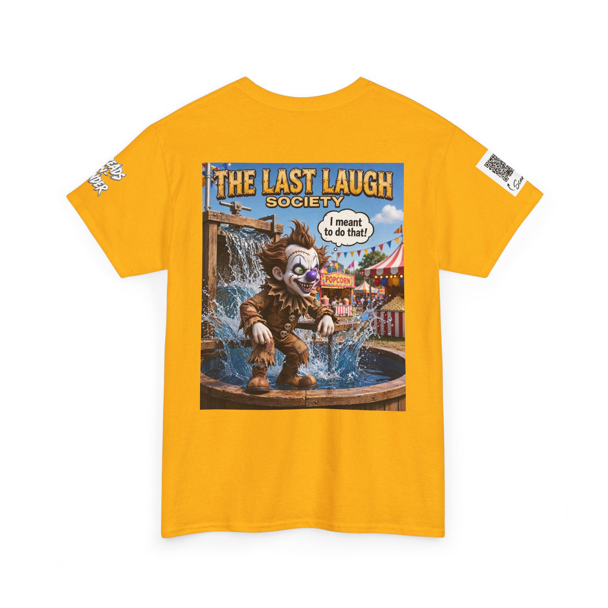 The Last Laugh Society Tee #113 — Carnival Clown Horror Graphic T-Shirt