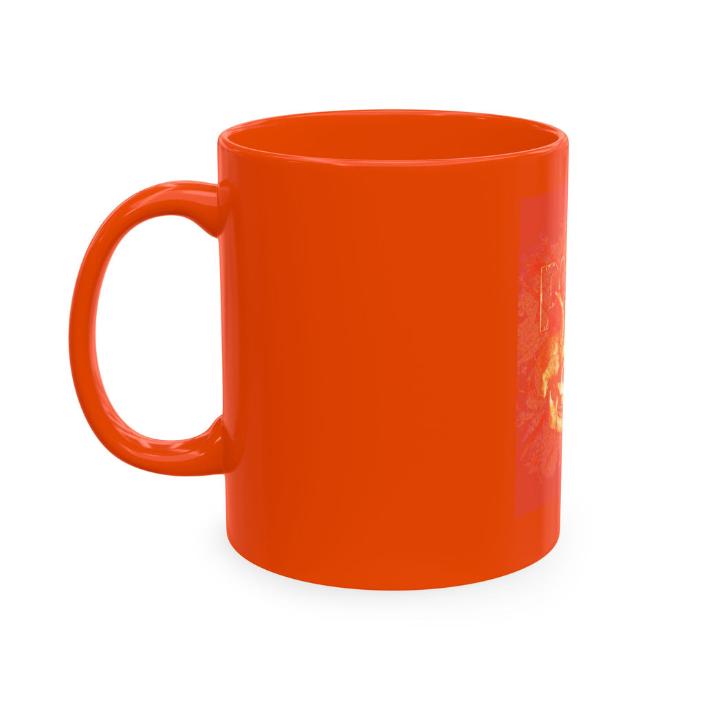 Skull Clash Ceramic Mug — Vintage Rock Tattoo Coffee Cup