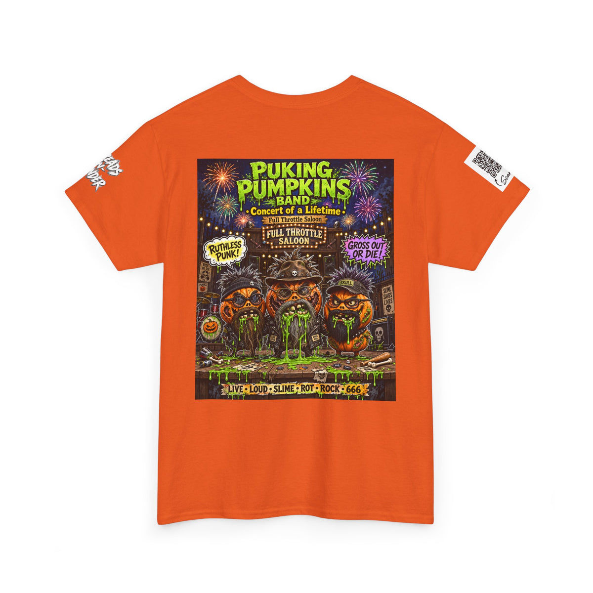 The Puking Pumpkins Punks #4 — Concert of Life - Horror Graphic T-Shirt