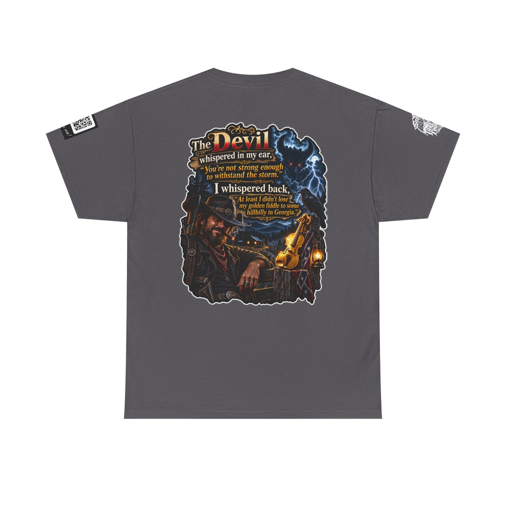 The Devil Whispered About the Storm — Georgia Hillbilly Back Graphic Tee
