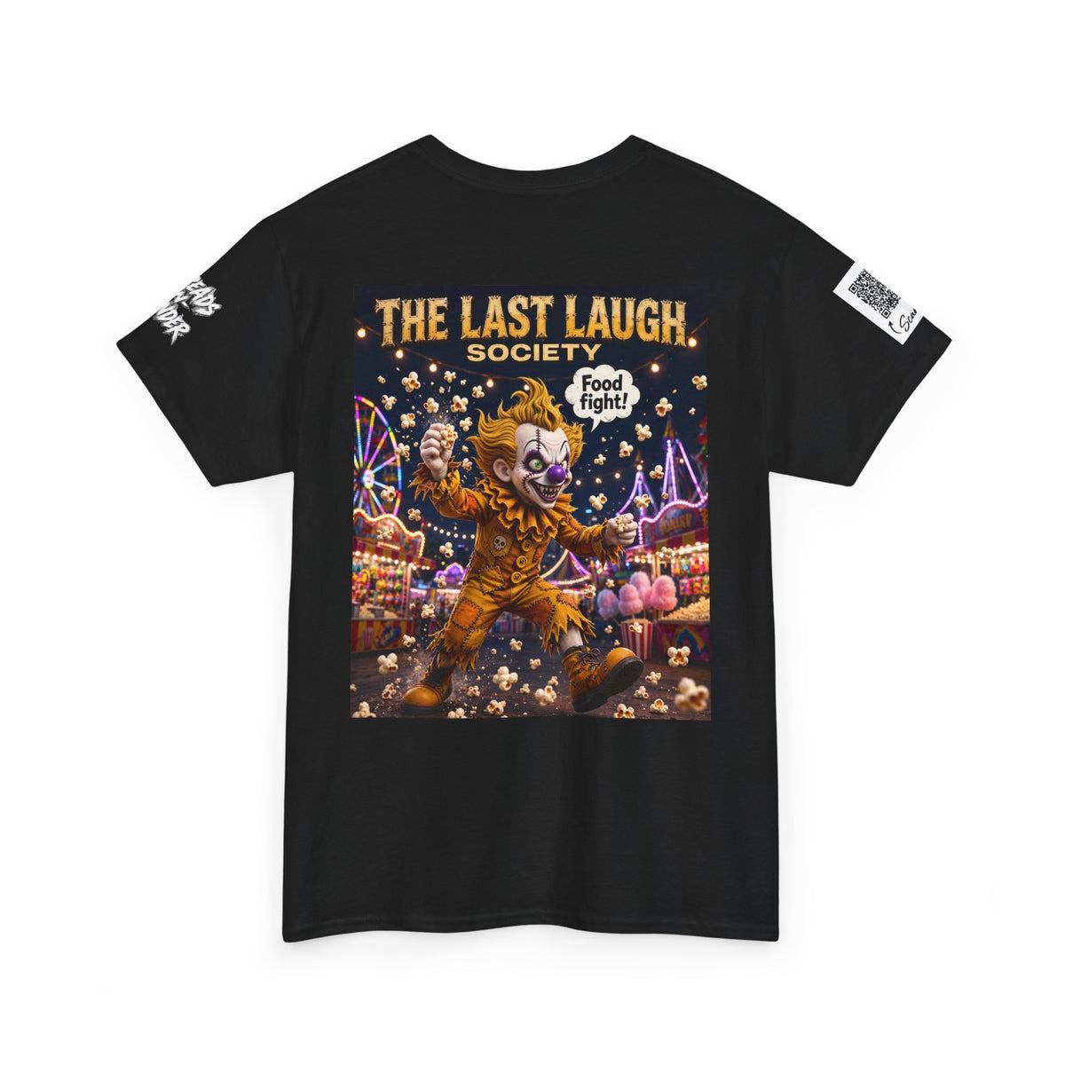 The Last Laugh Society Tee #158 — Carnival Clown Horror Graphic T-Shirt