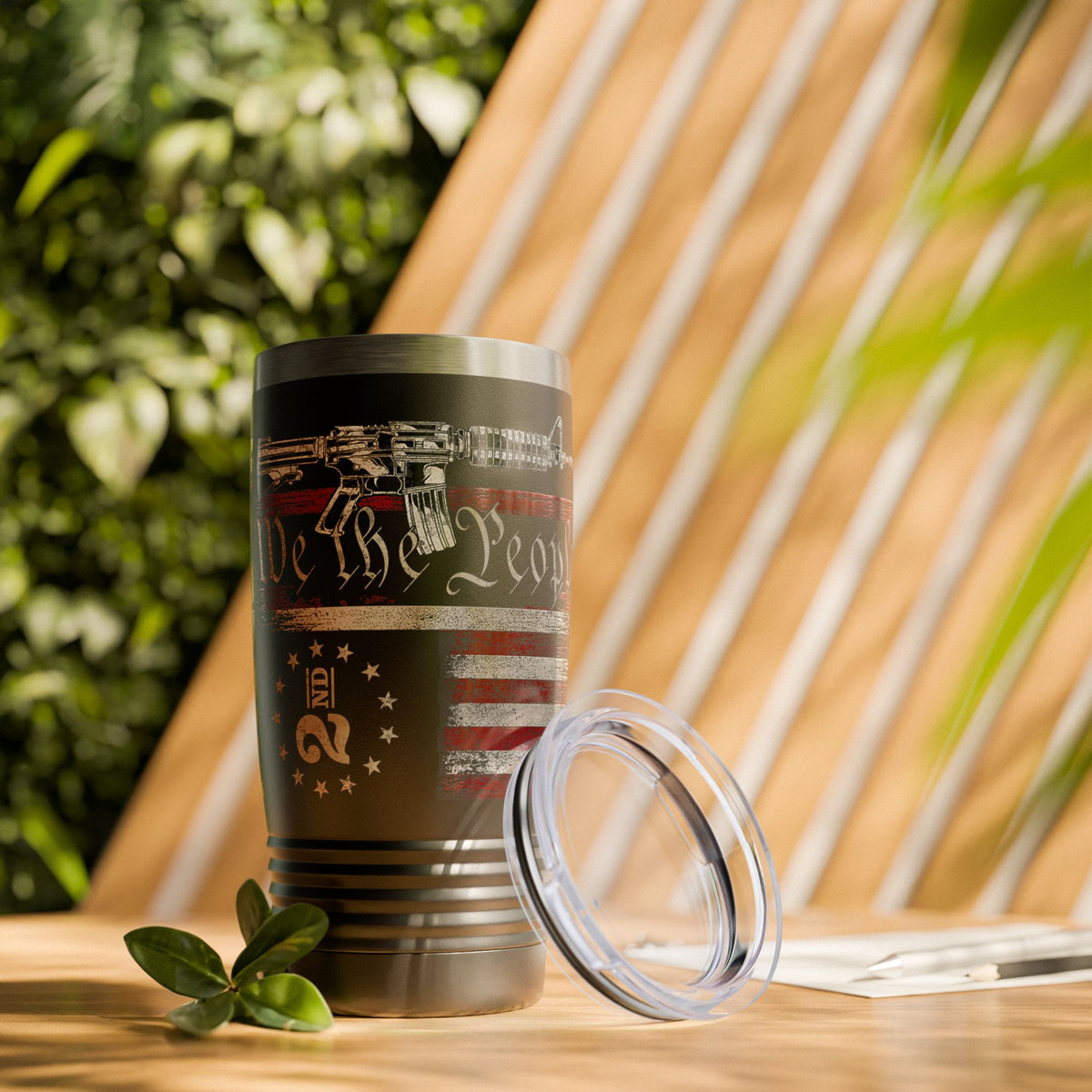 We The People American Flag 20oz Tumbler — Freedom Patriotic Travel Cup