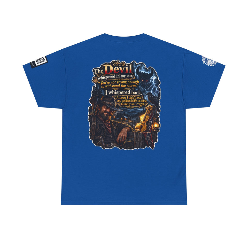 The Devil Whispered About the Storm — Georgia Hillbilly Back Graphic Tee