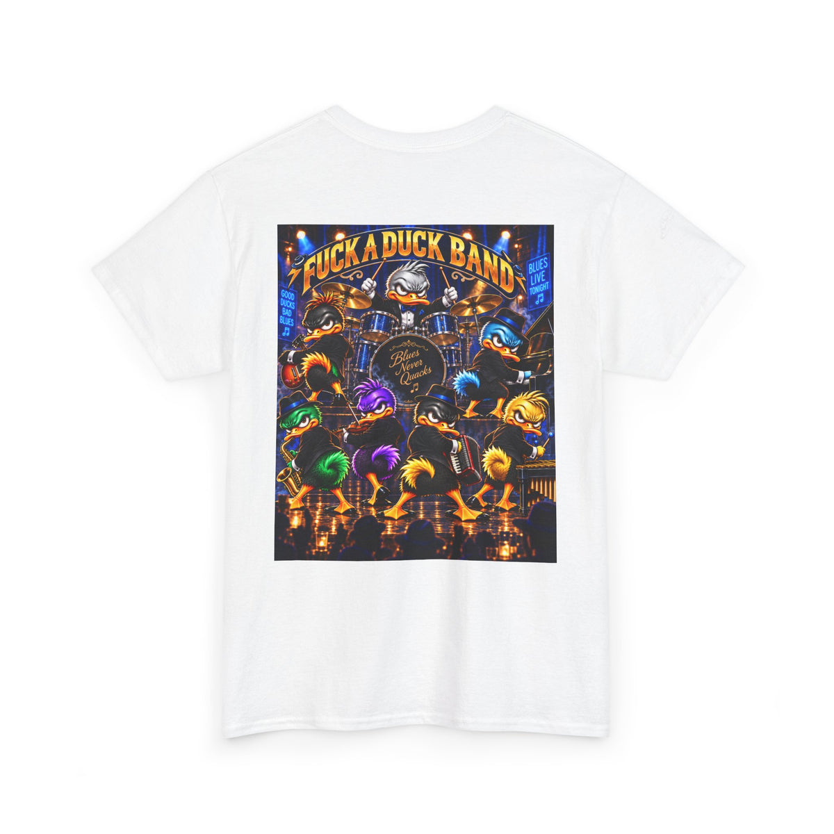 FUCK A DUCK BAND — Backstage Quack Crew Back Graphic Tee