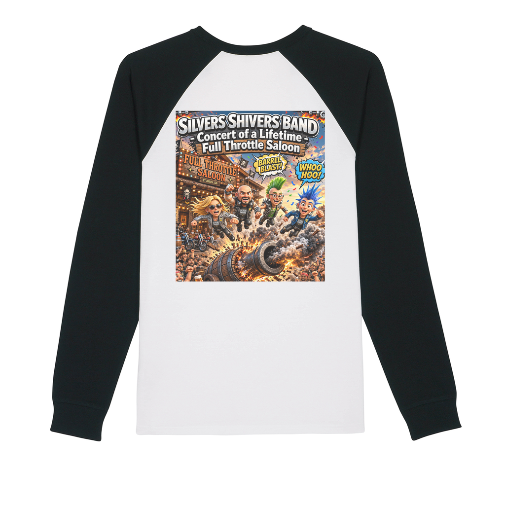 The Silver Shivers Band Premium Raglan Long Sleeve Shirt