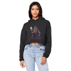 angry can man Cropped Raw Edge Boyfriend Hoodie