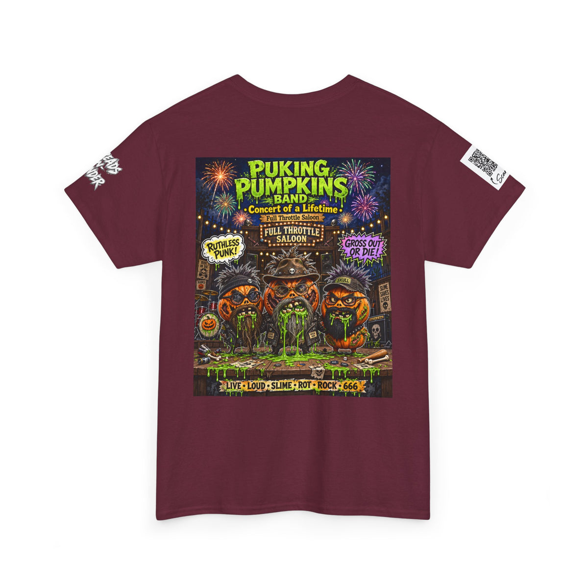 The Puking Pumpkins Punks #4 — Concert of Life - Horror Graphic T-Shirt