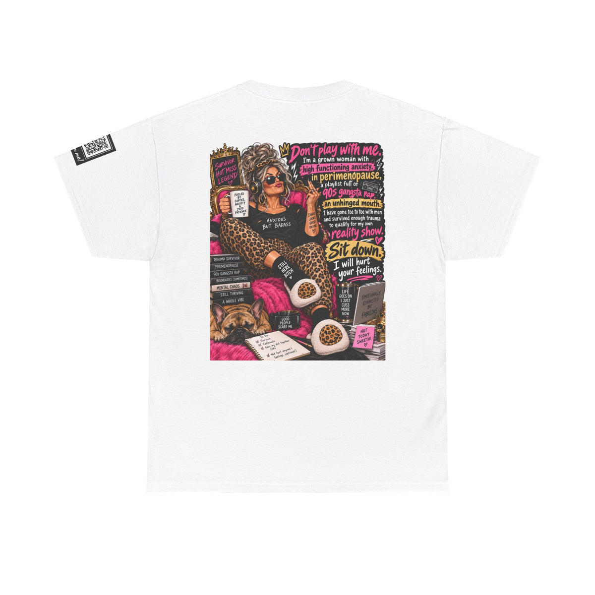 Grown Woman in Premenopause — 90s Gangsta Rap Back Graphic Tee