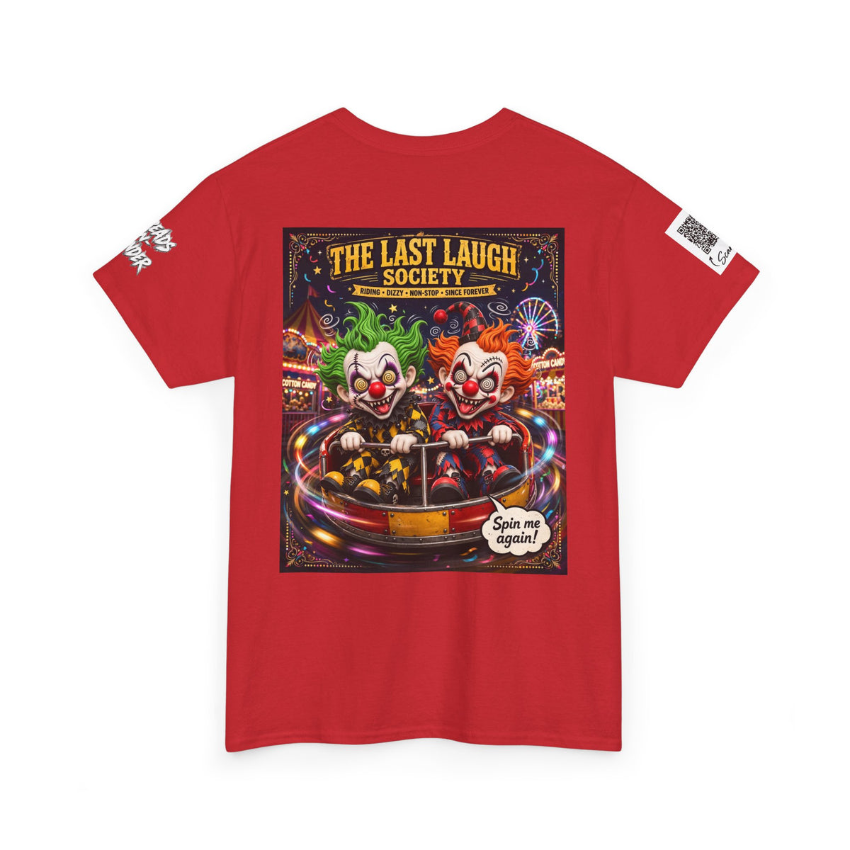 The Last Laugh Society Tee #139 — Carnival Clown Horror Graphic T-Shirt