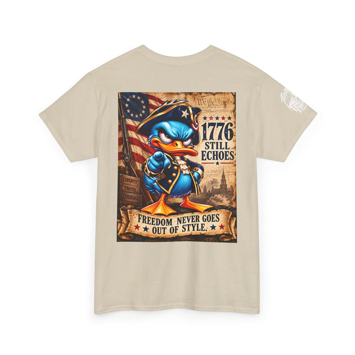 1776 Still Echoes — Freedom Never Goes Out of Style Back Graphic Tee