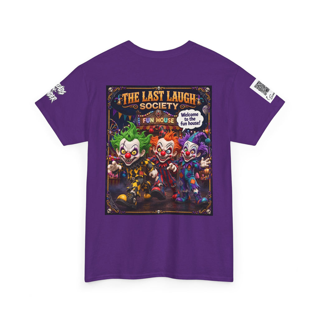 Copy of The Last Laugh Society Tee #115 — Carnival Clown Horror Graphic T-Shirt