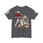Graphic Tee — 'I'm a Serial Killer' Husky Crushing Possum Design