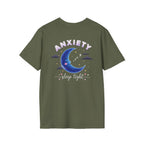 Anxiety Moon T-Shirt — 'Sleep Tight' Cute Moon & Stars Relaxation Tee