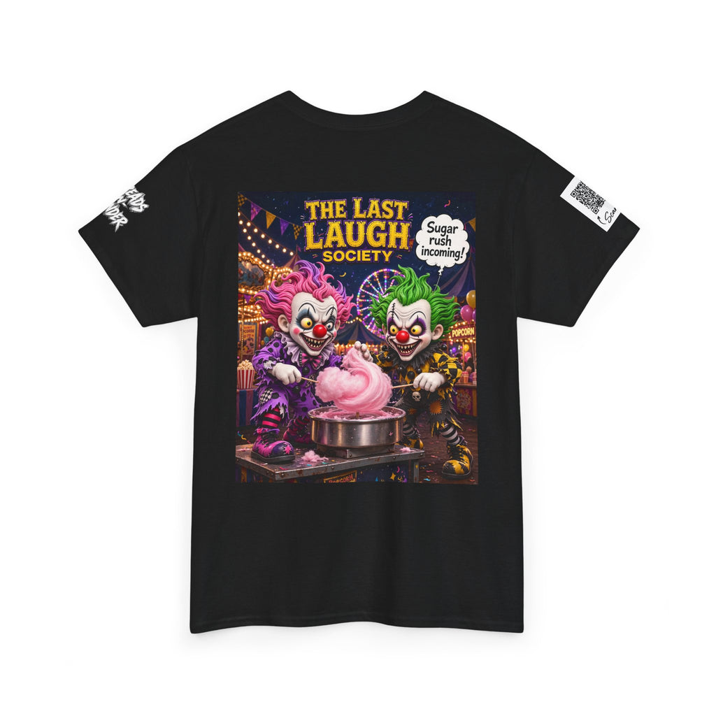 The Last Laugh Society Tee #134 — Carnival Clown Horror Graphic T-Shirt