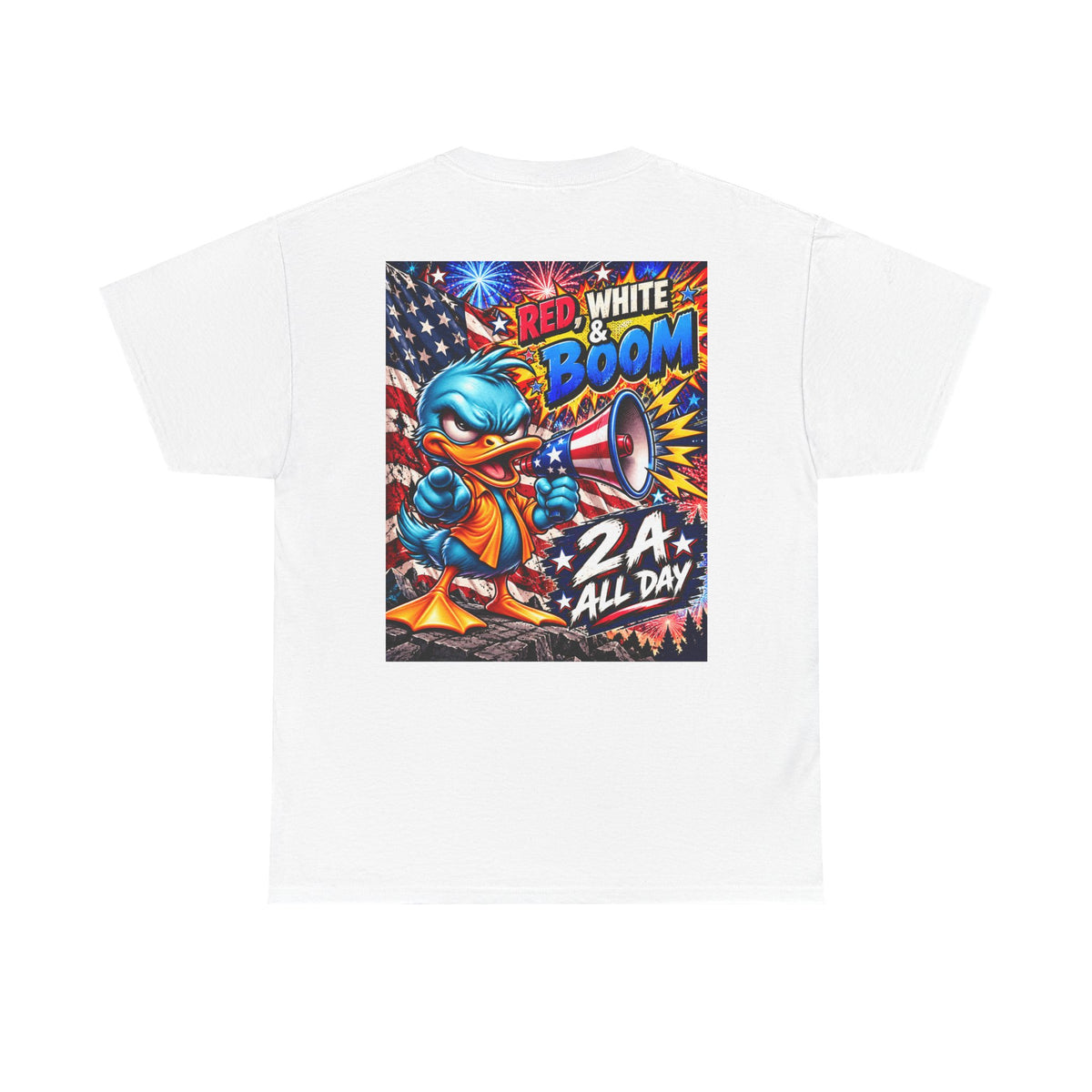Red, White & Boom Patriotic Duck Back Graphic Tee