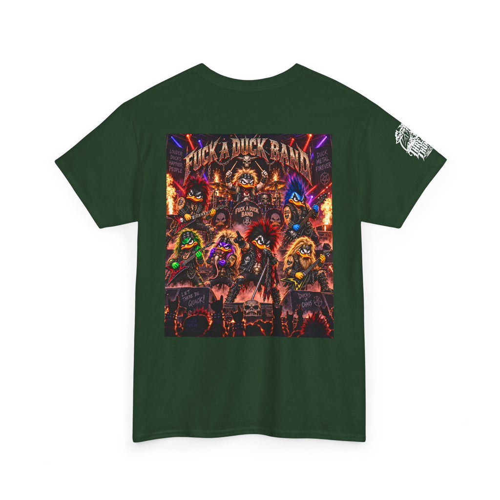FUCK A DUCK BAND — Heavy Metal Quack Crew Back Graphic Tee