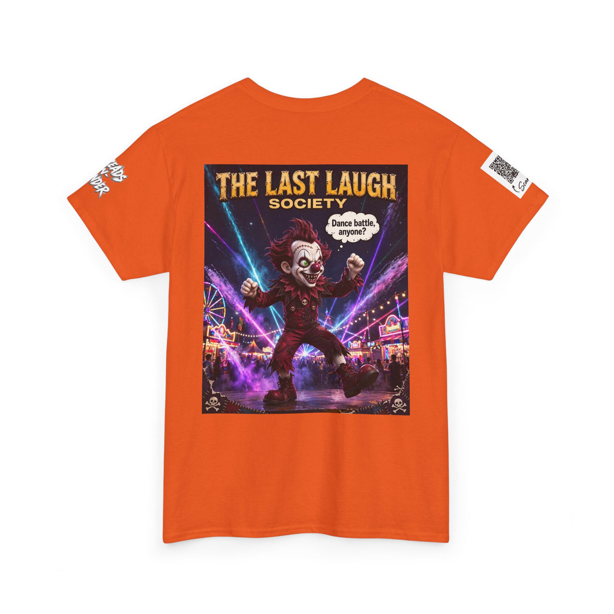 The Last Laugh Society Tee #107 — Carnival Clown Horror Graphic T-Shirt