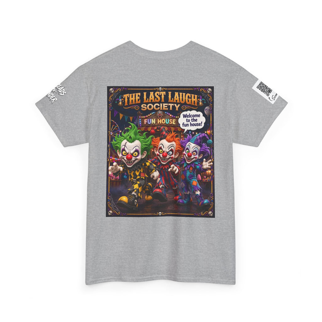 The Last Laugh Society Tee #122 — Carnival Clown Horror Graphic T-Shirt
