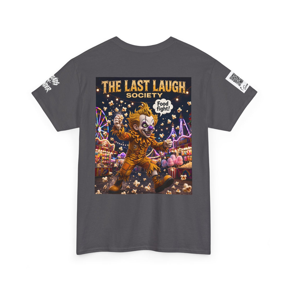 The Last Laugh Society Tee #158 — Carnival Clown Horror Graphic T-Shirt