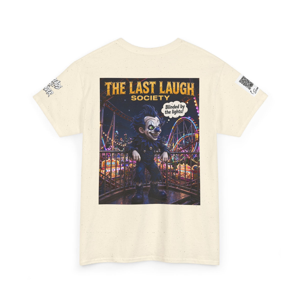 The Last Laugh Society Tee #106 — Carnival Clown Horror Graphic T-Shirt