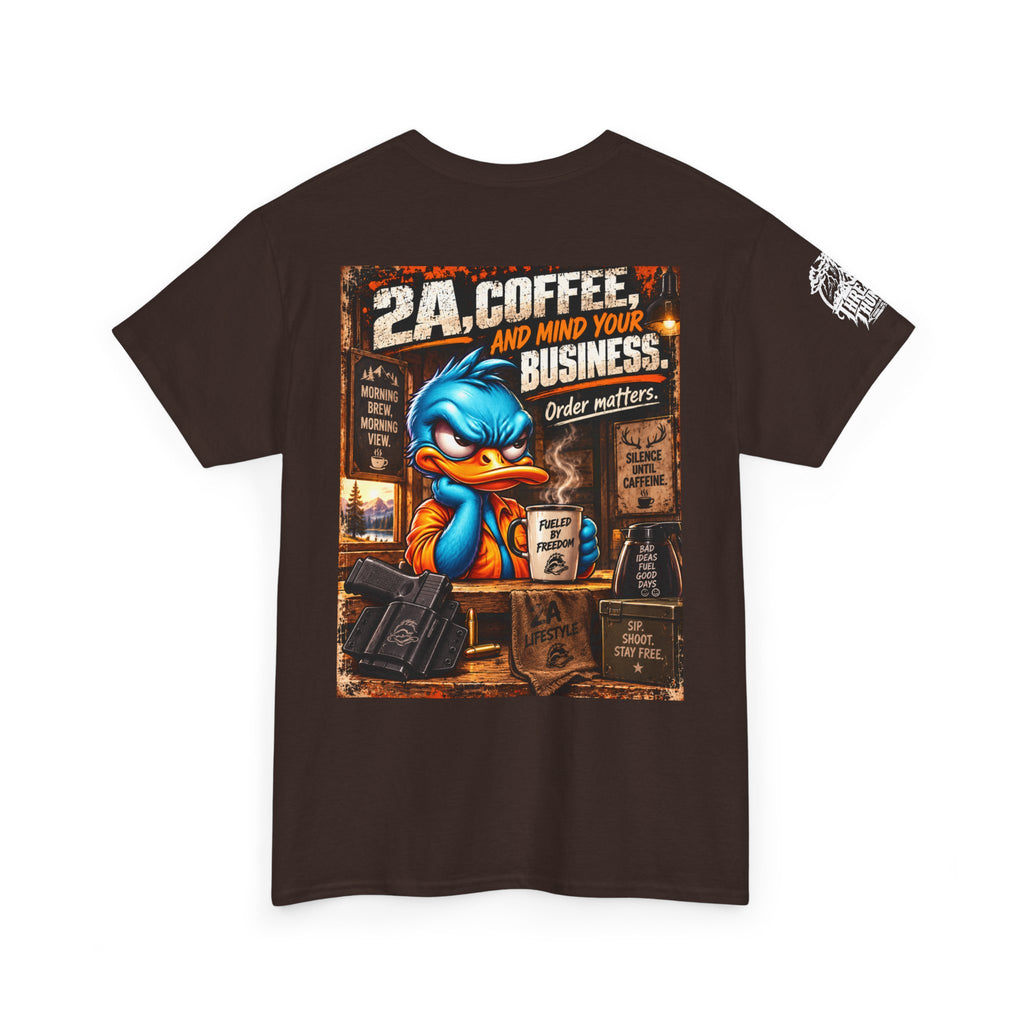 2A, Coffee, and Mind Your Business Back Graphic Tee