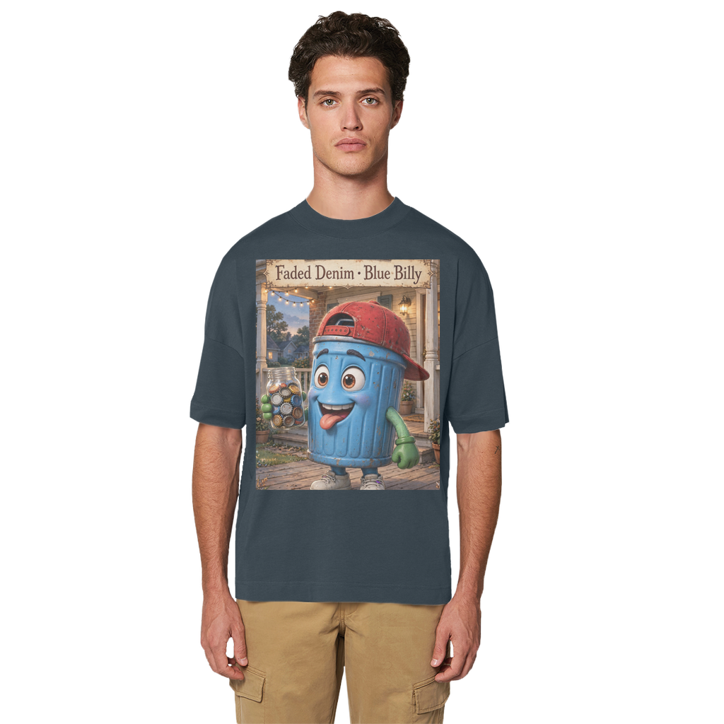 Trash Can Row Premium Organic Oversized T-Shirt