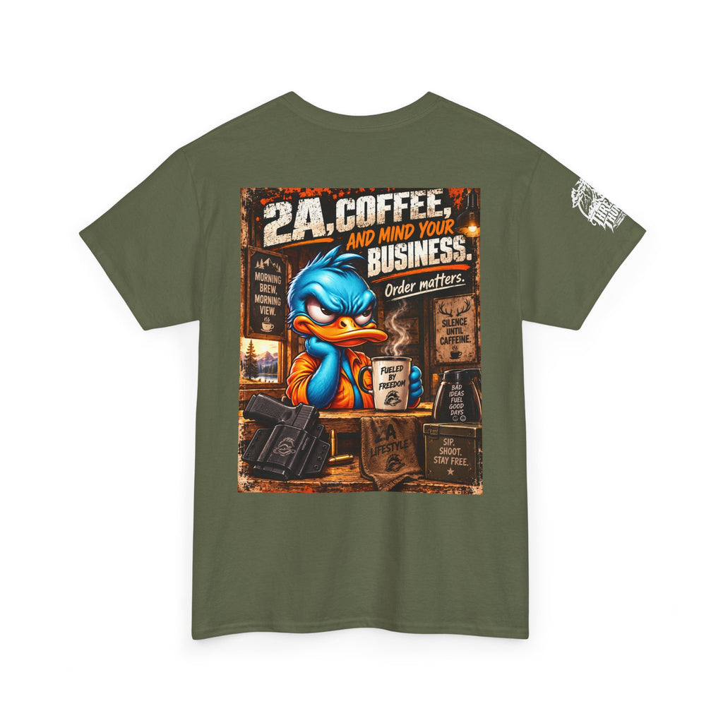 2A, Coffee, and Mind Your Business Back Graphic Tee