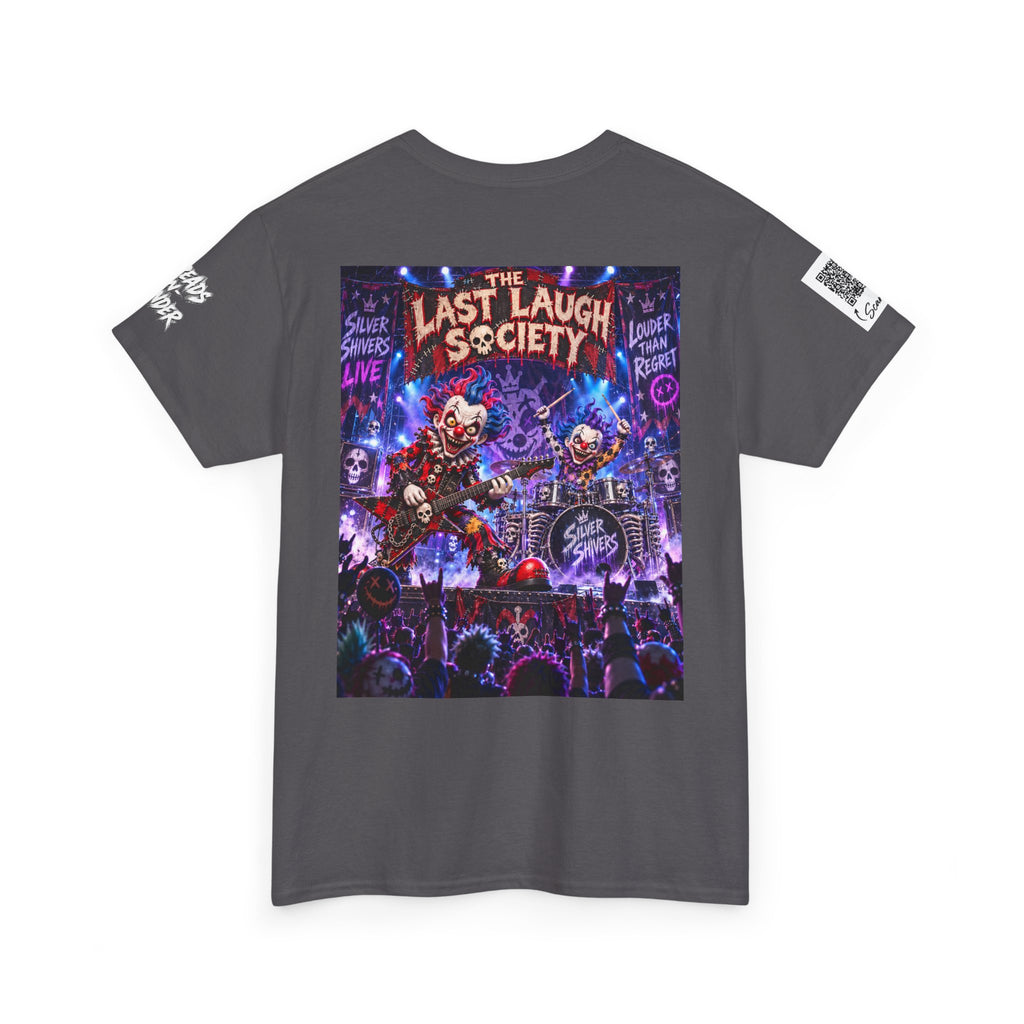 The Last Laugh Society Tee #123 — Carnival Clown Horror Graphic T-Shirt