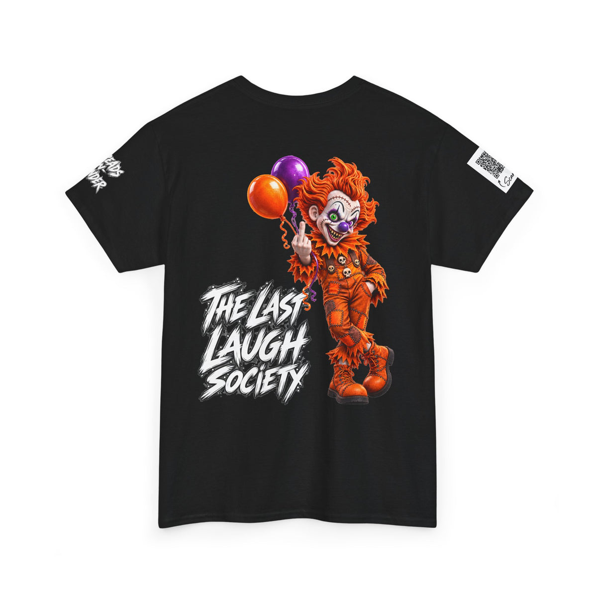 The Last Laugh Society Tee #127 — Carnival Clown Horror Graphic T-Shirt