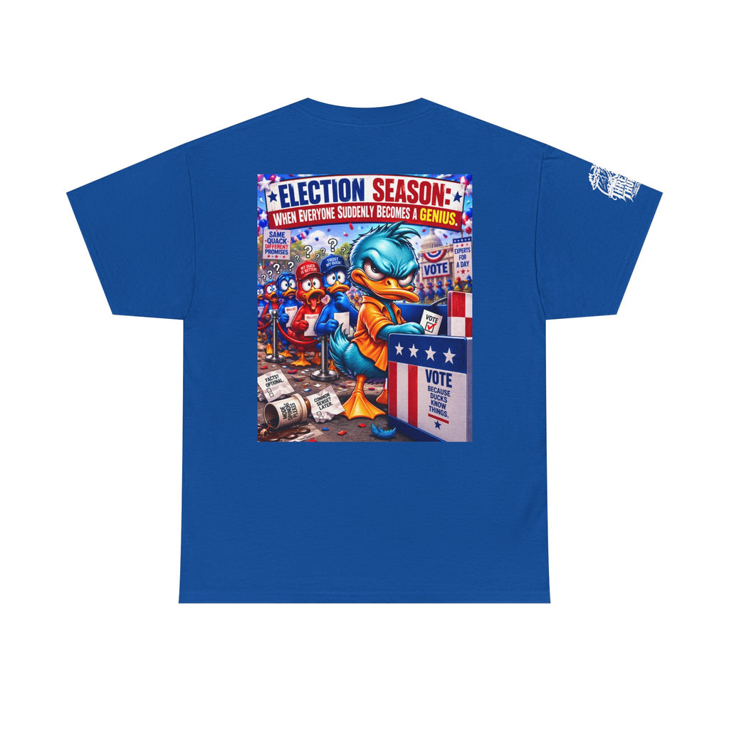 Election Season — When Everyone Suddenly Becomes a Genius Back Graphic Tee