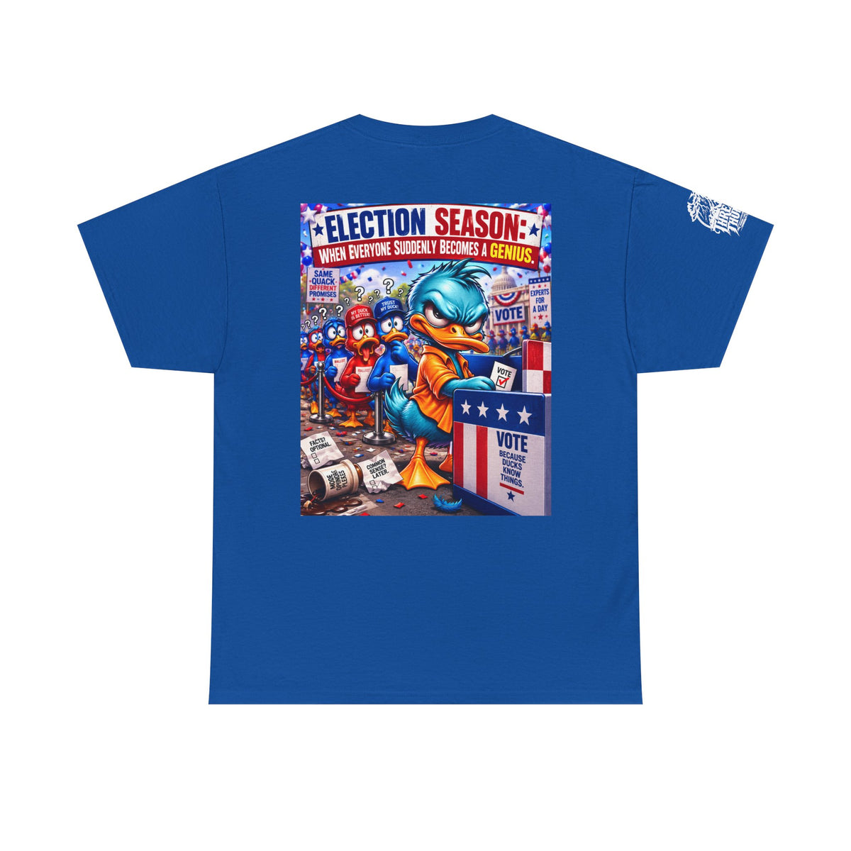 Election Season — When Everyone Suddenly Becomes a Genius Back Graphic Tee