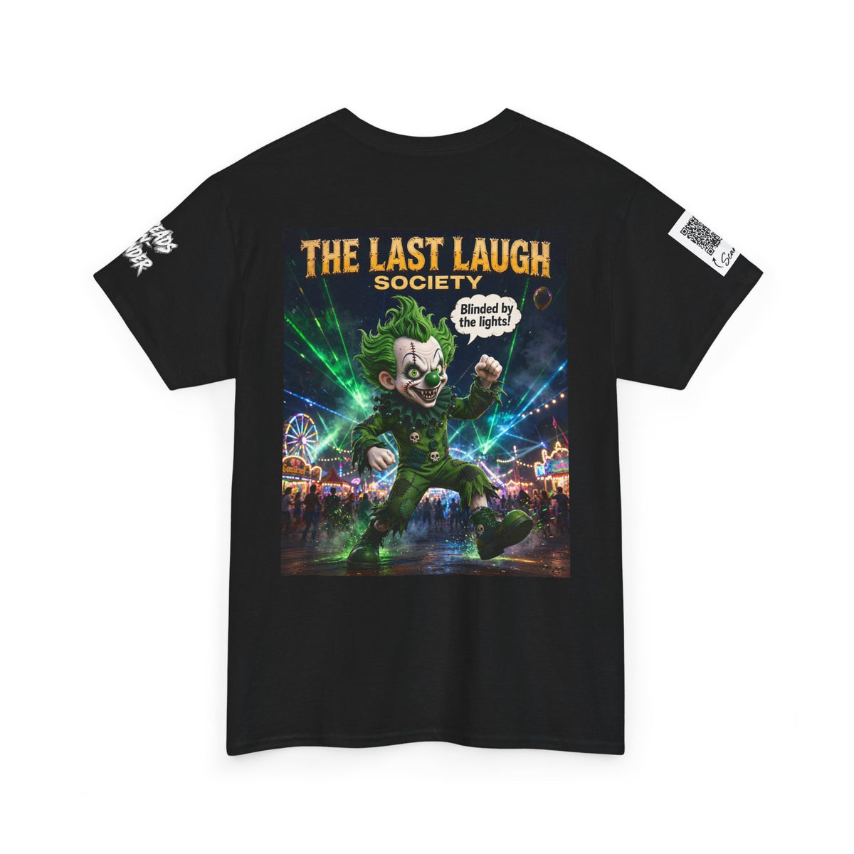 The Last Laugh Society Tee #165 — Carnival Clown Horror Graphic T-Shirt