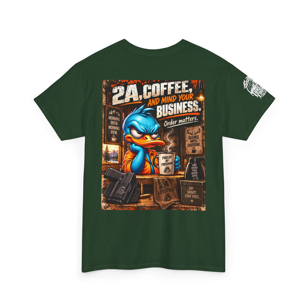 2A, Coffee, and Mind Your Business Back Graphic Tee