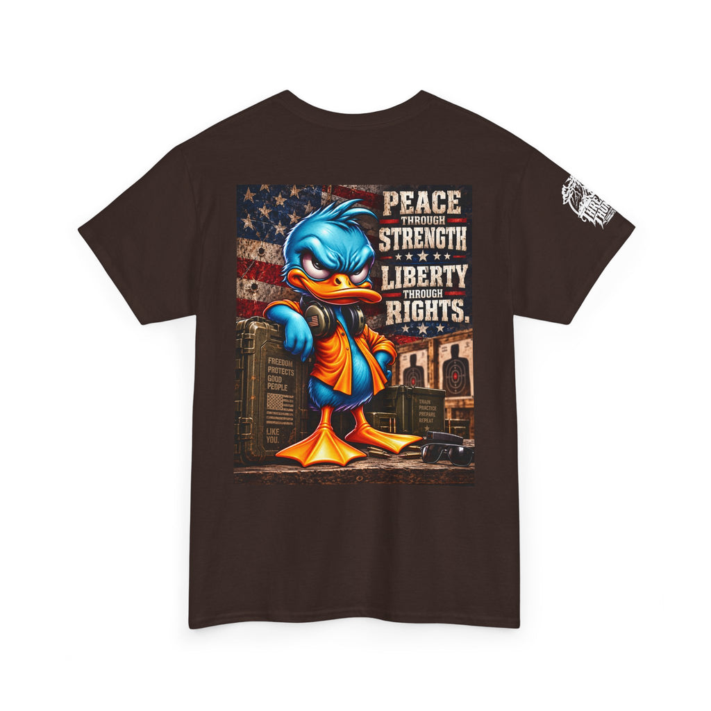 Peace Through Strength, Liberty Through Rights Back Graphic Tee