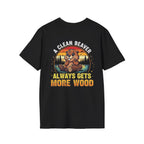 A Clean Beaver T-Shirt — "A Clean Beaver Always Gets More Wood" Retro Graphic Tee