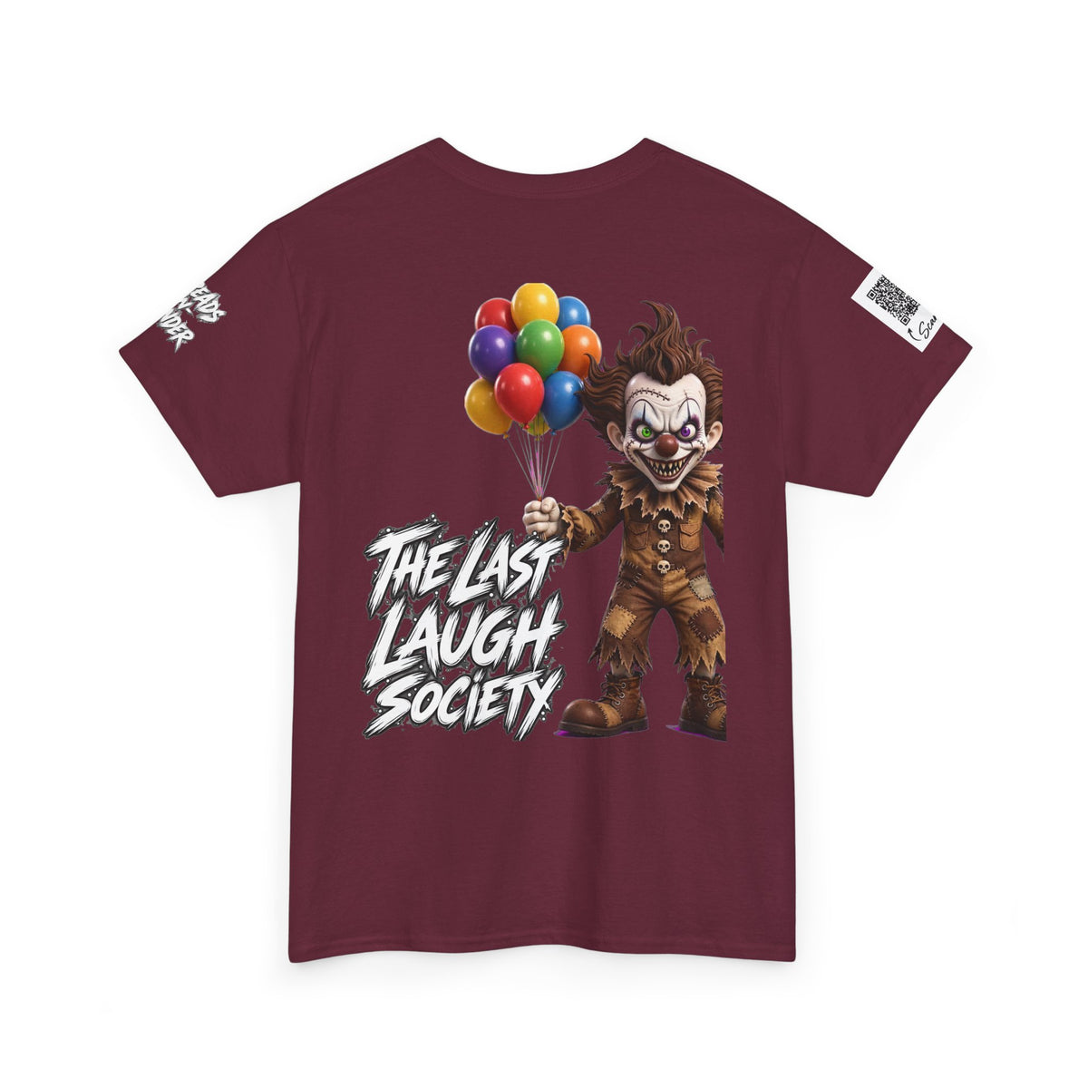 The Last Laugh Society Tee #120 — Carnival Clown Horror Graphic T-Shirt