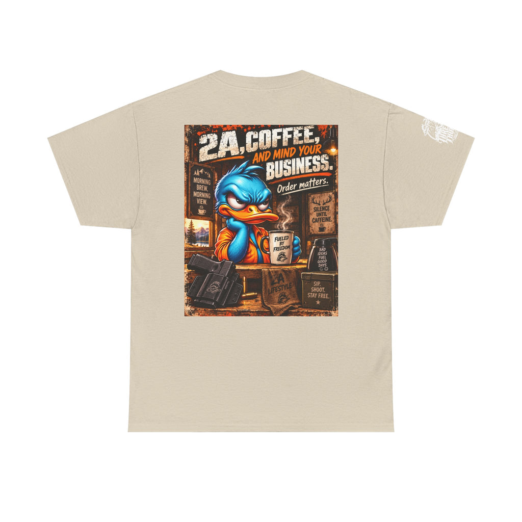 2A, Coffee, and Mind Your Business Back Graphic Tee