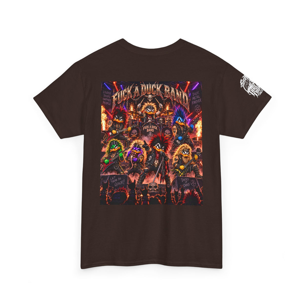FUCK A DUCK BAND — Heavy Metal Quack Crew Back Graphic Tee