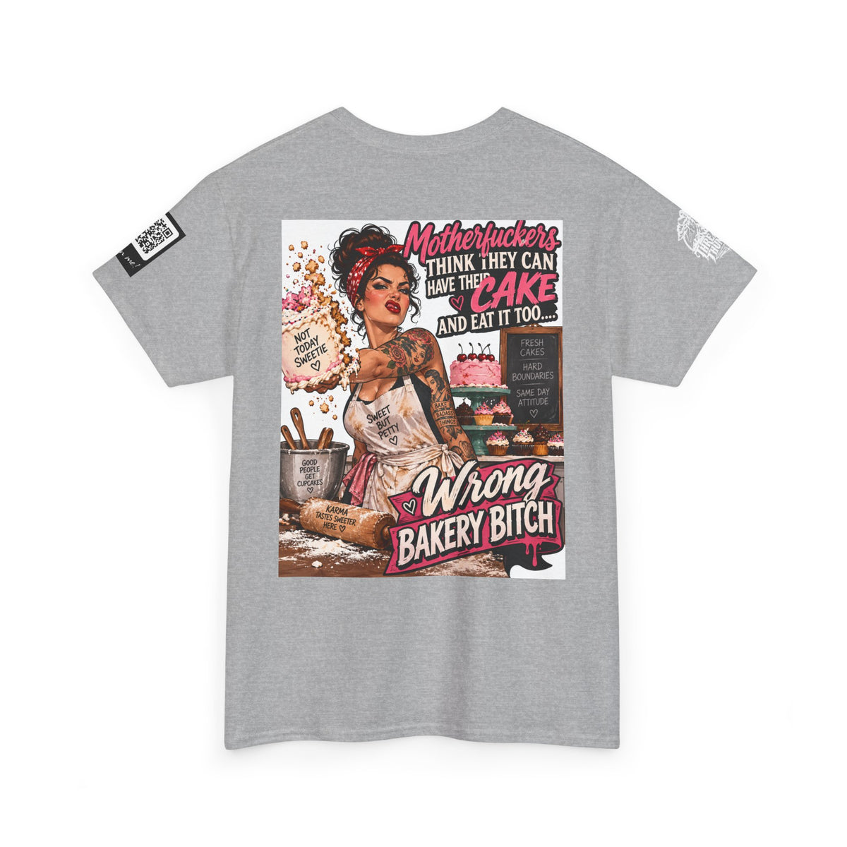 Wrong Bakery Bitch — Tattooed Baker Back Graphic Tee