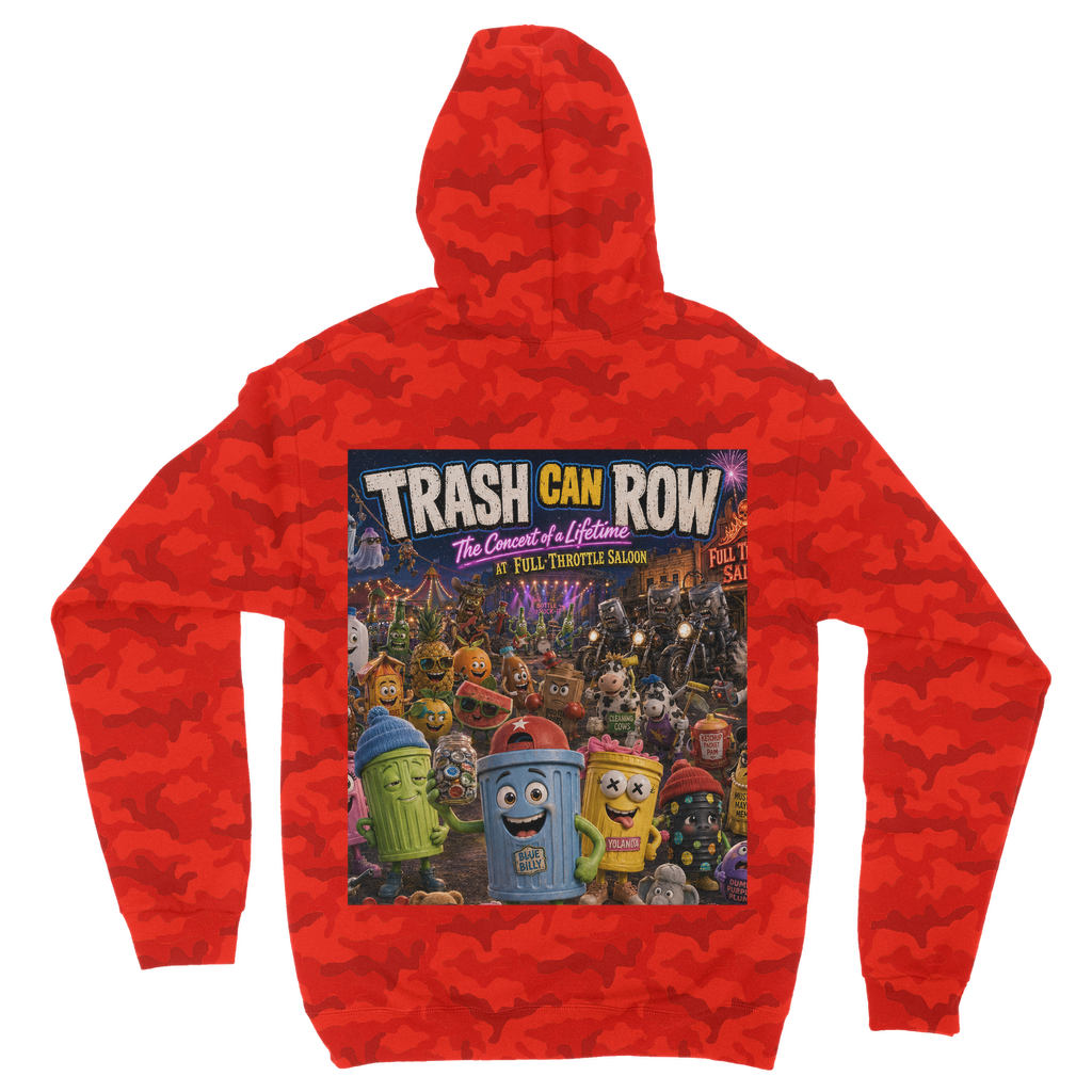 Trash Can Row: Concert for a Lifetime – Camouflage Adult Hoodie