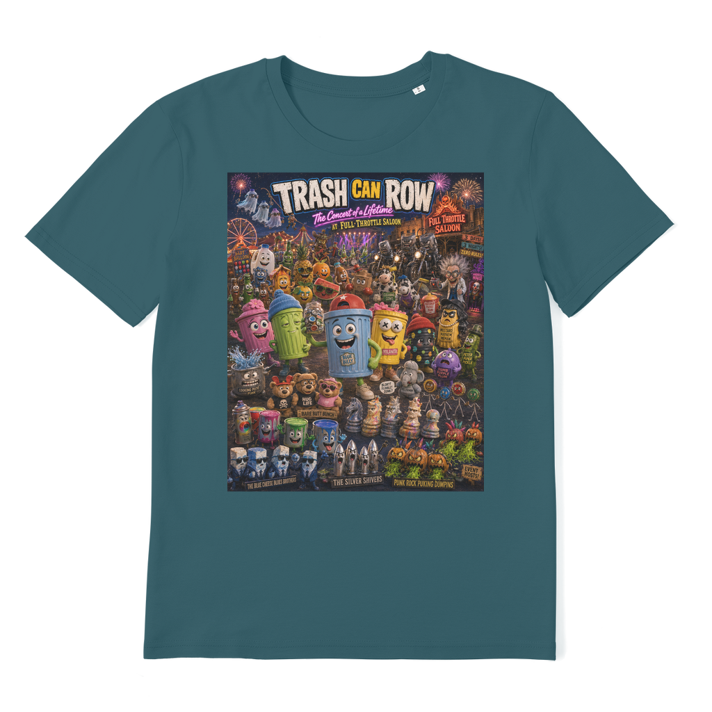 Trash Can Row CONCERT FOR A LIFETIME Premium Organic Adult T-Shirt