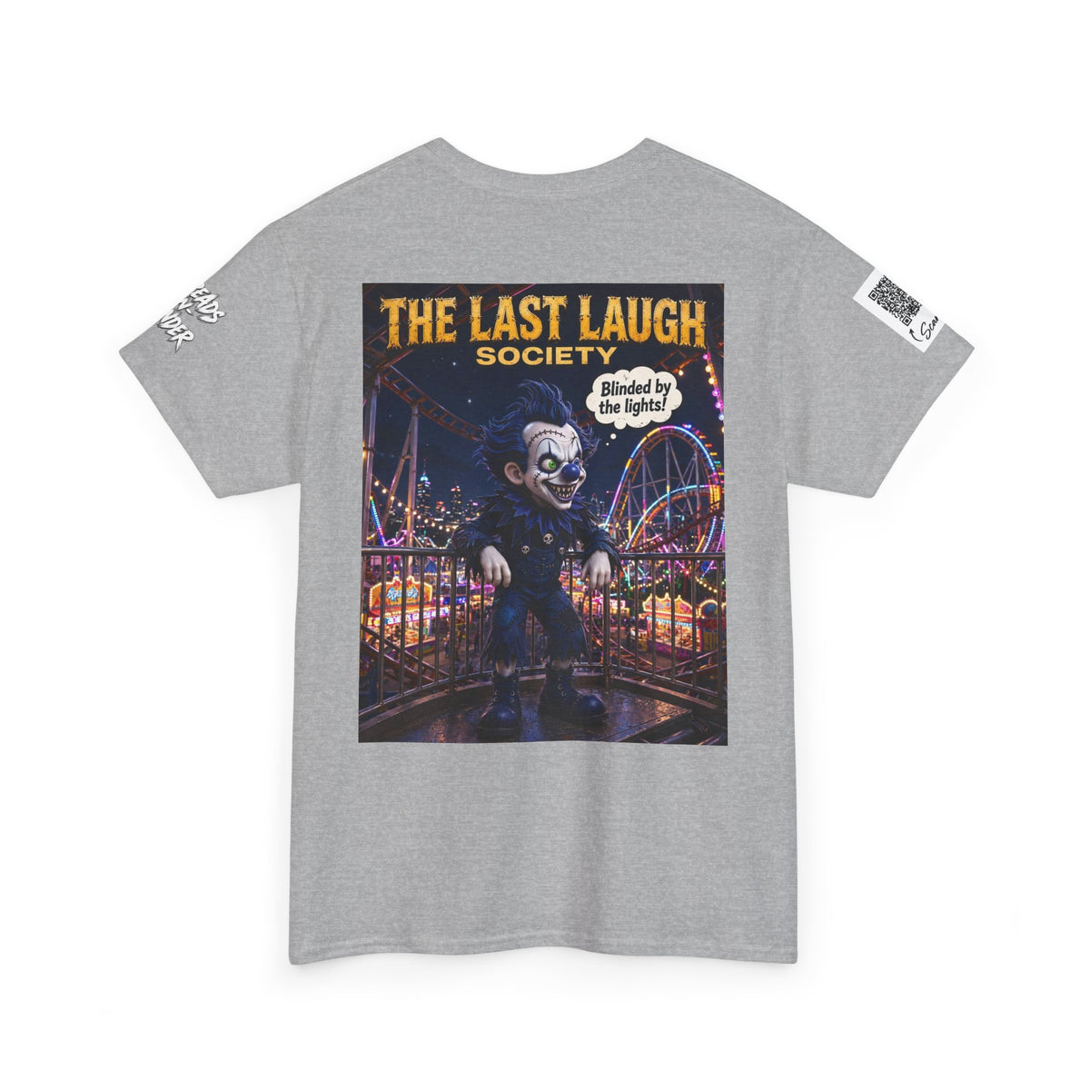 The Last Laugh Society Tee #106 — Carnival Clown Horror Graphic T-Shirt