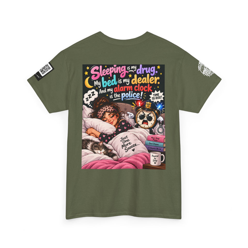 Sleeping Is My Drug — Powered by Sleep Back Graphic Tee