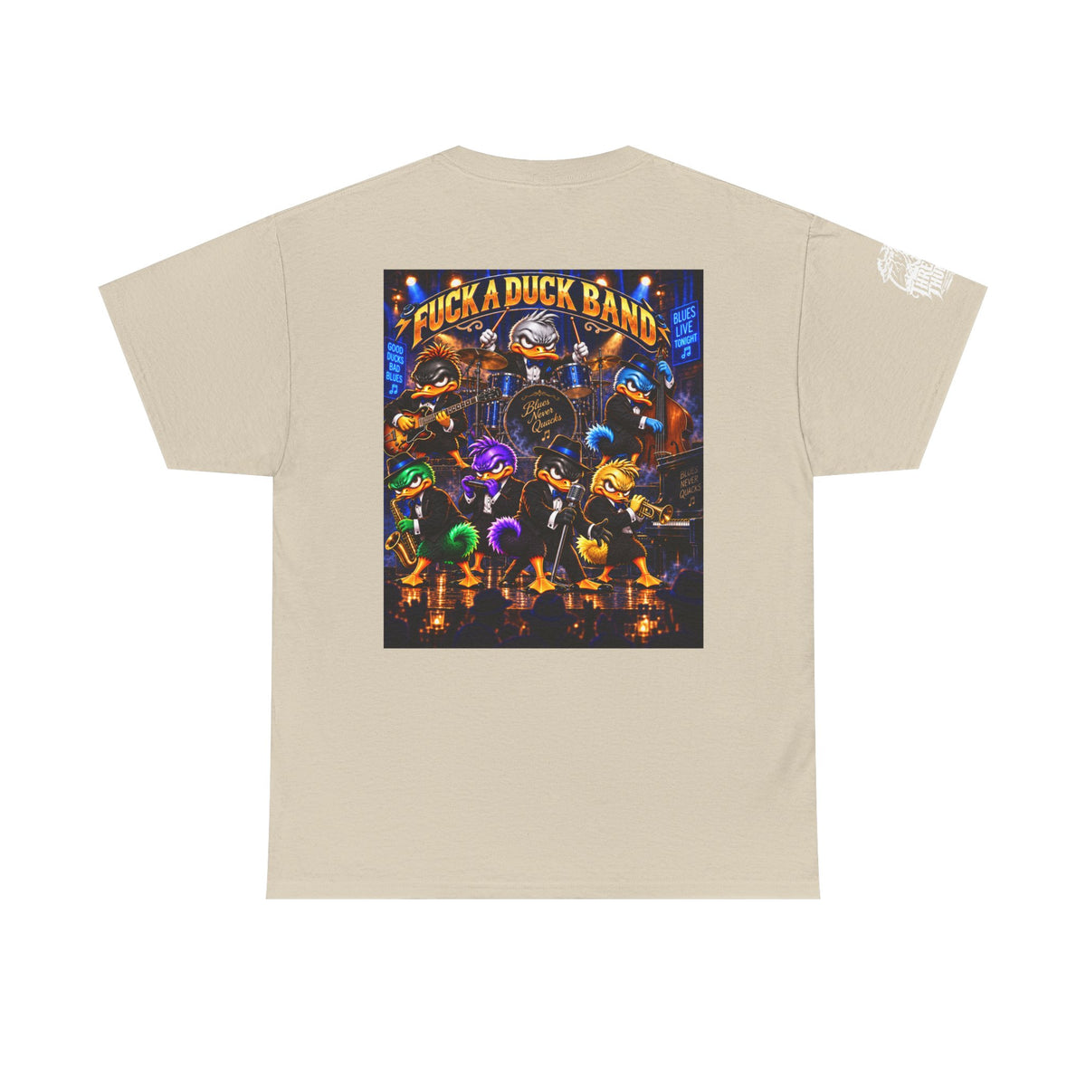 Blues Live Tonight — FUCK A DUCK BAND Back Graphic Tee
